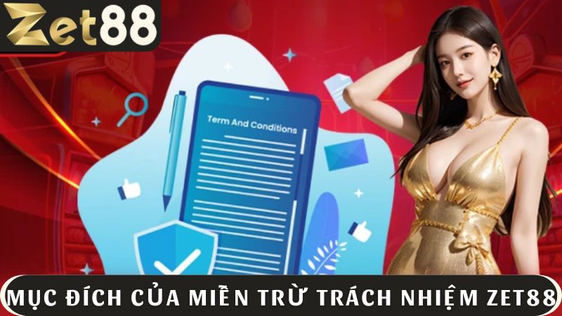 Mục đích của miễn trừ trách nhiệm là đảm bảo quyền lợi đôi bên
